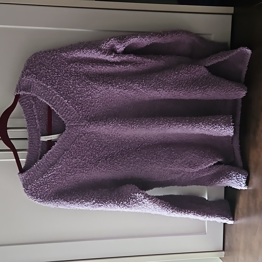 Purple oversized sweater by Babaton (Aritzia)